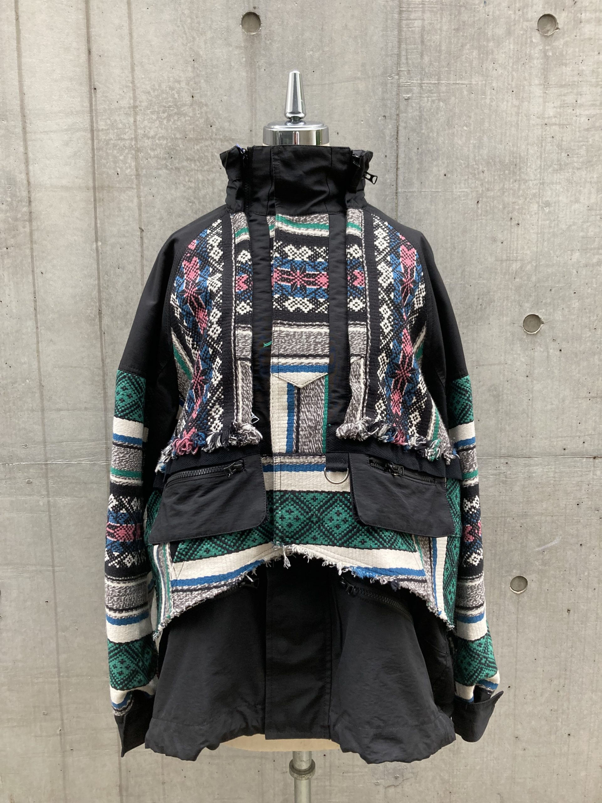 sacai 22ss Rug Jacquard Blouson MULTI